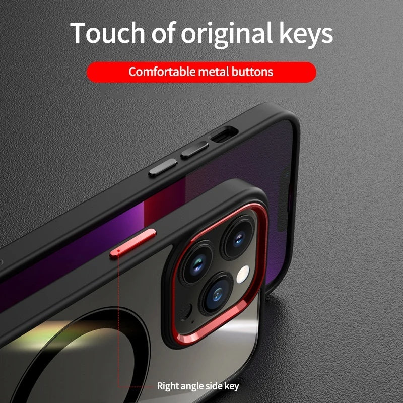 Magnetic Suction Shell Metal Lens Frame Drop-resistant