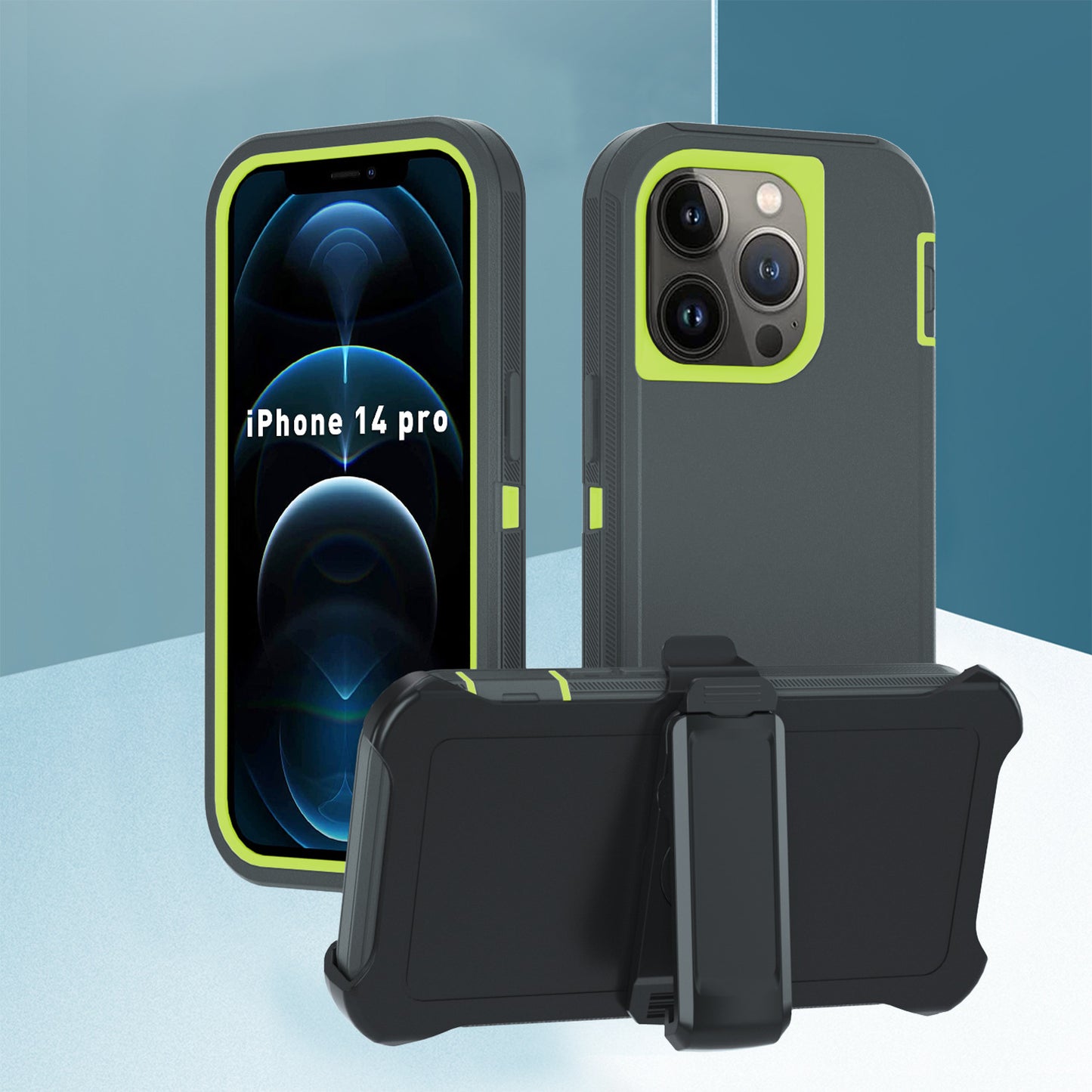 Multi-purpose Solid Color Four-in-one Mobile Phone Protective Case
