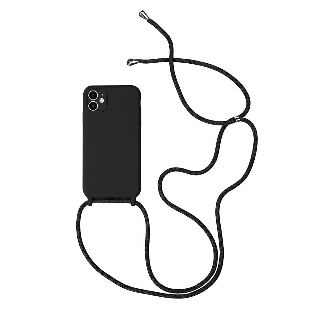 Crossbody Lanyard Can Carry Liquid Silicone All-inclusive Mobile Phone Case