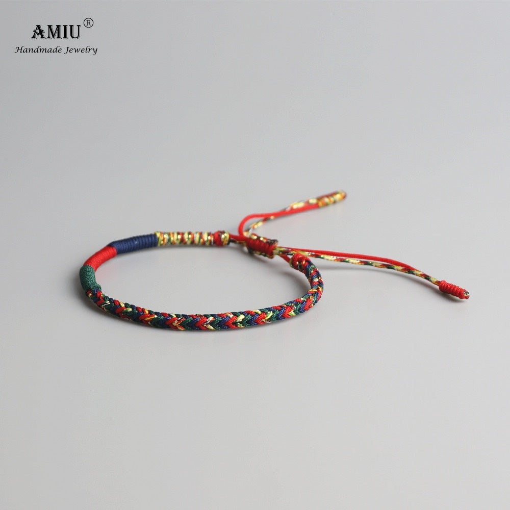 Bracelets & Bracelets pour femmes hommes à la main noeuds vert corde amulette cadeau Bracelet