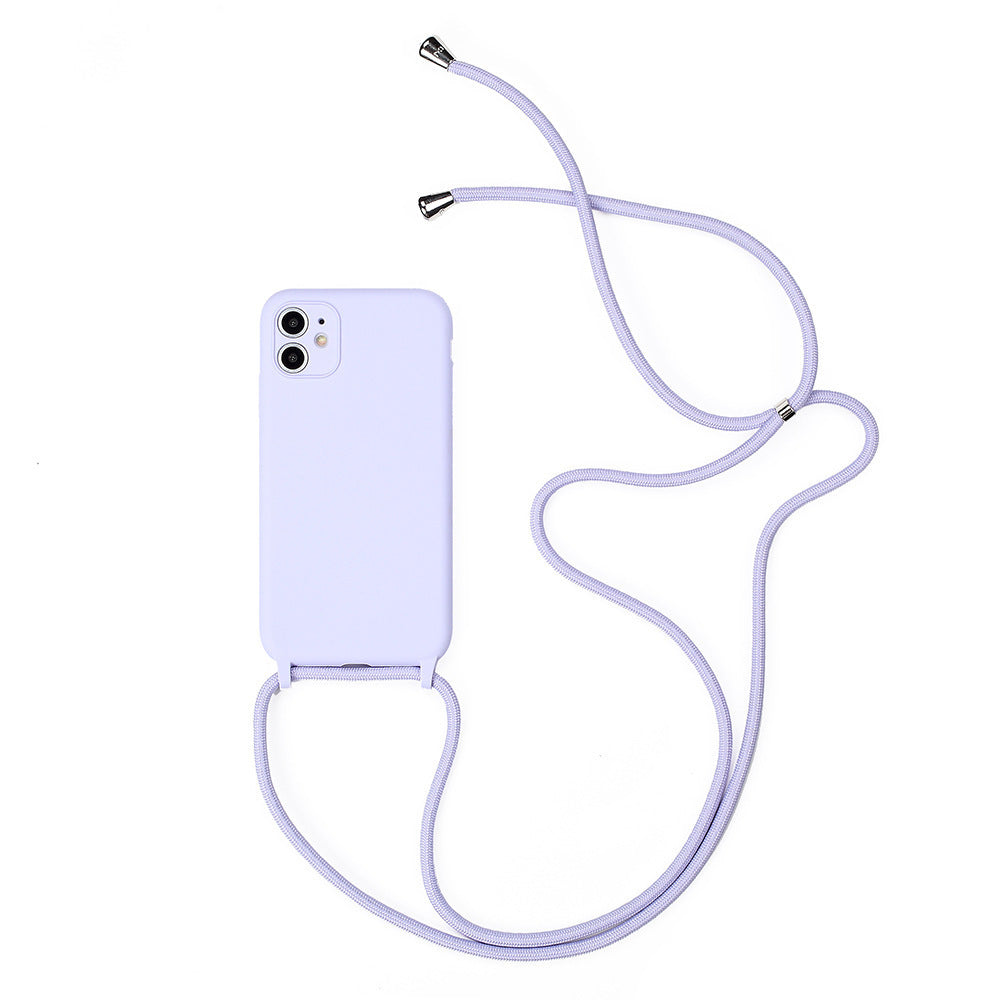 Crossbody Lanyard Can Carry Liquid Silicone All-inclusive Mobile Phone Case