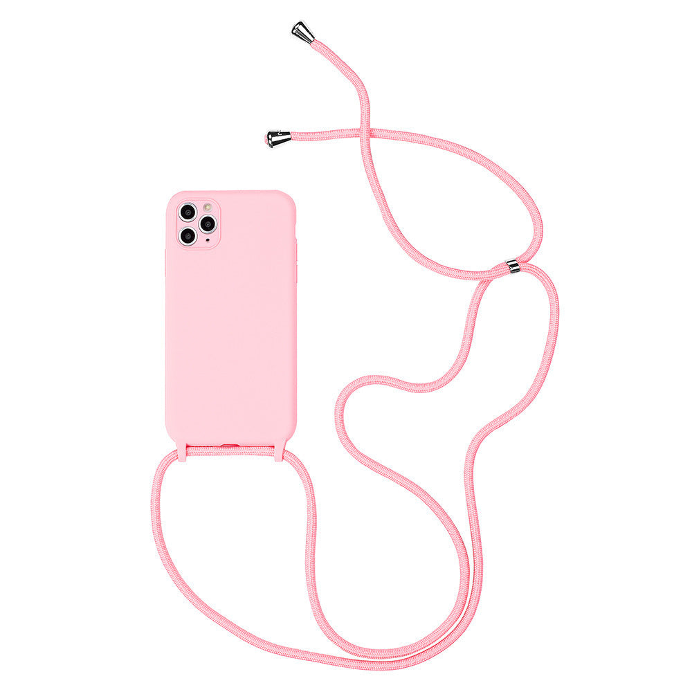 Crossbody Lanyard Can Carry Liquid Silicone All-inclusive Mobile Phone Case