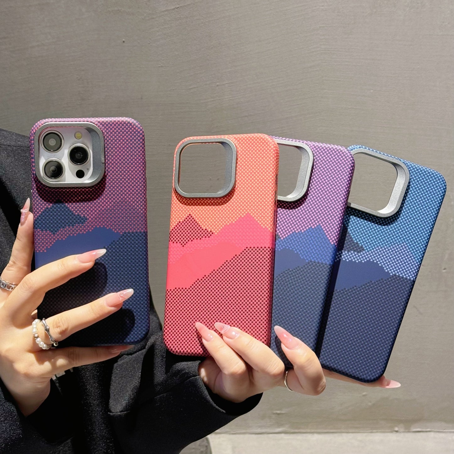Texture Magnetic Metal Lens Holder Apply Mechanically