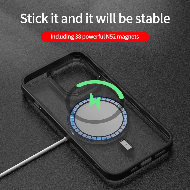 Magnetic Suction Shell Metal Lens Frame Drop-resistant