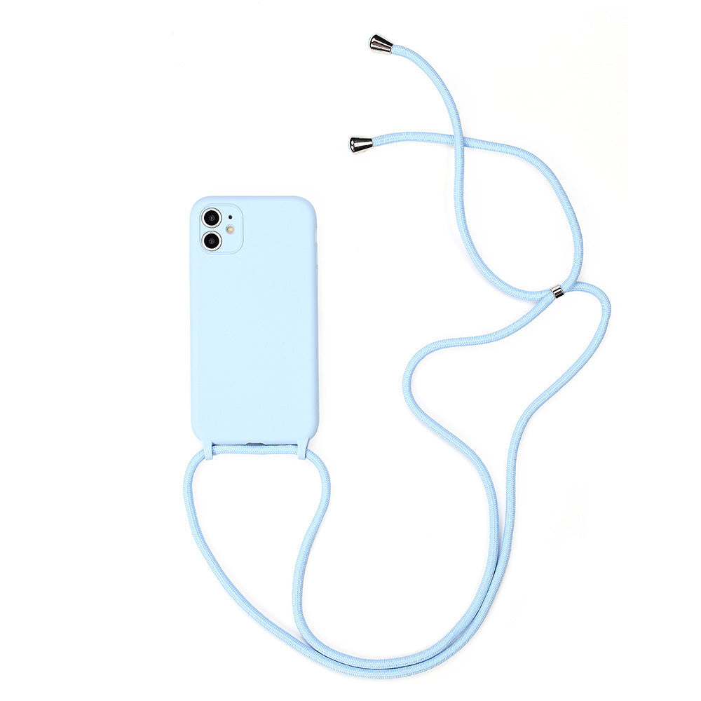 Crossbody Lanyard Can Carry Liquid Silicone All-inclusive Mobile Phone Case