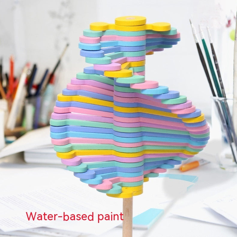 Lollipop Wooden Bar Rotating Toy