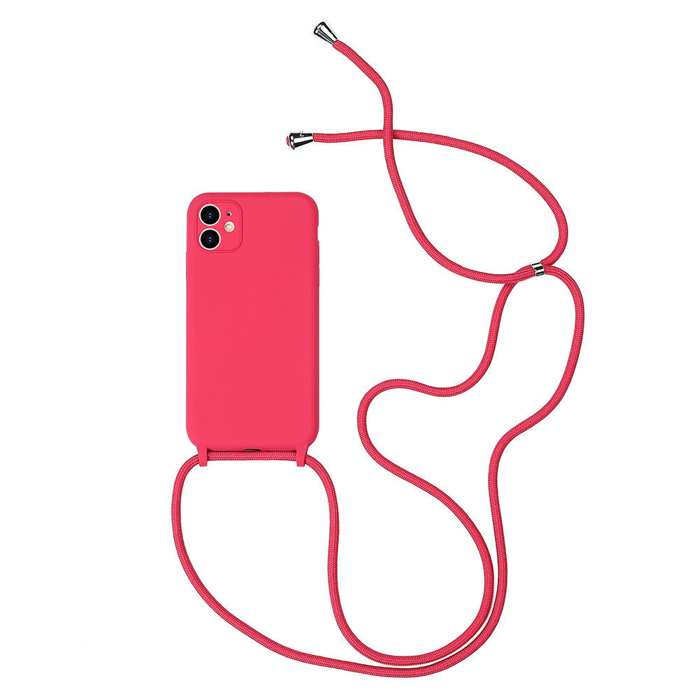 Crossbody Lanyard Can Carry Liquid Silicone All-inclusive Mobile Phone Case