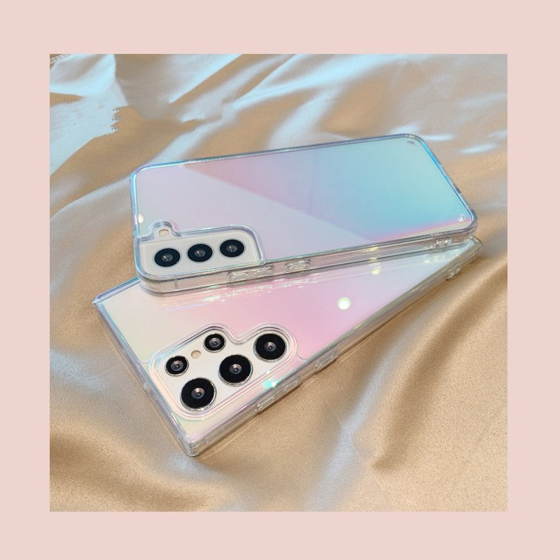 Gradient Laser For Mobile Phone Case Transparent Non-slip Protective Caser