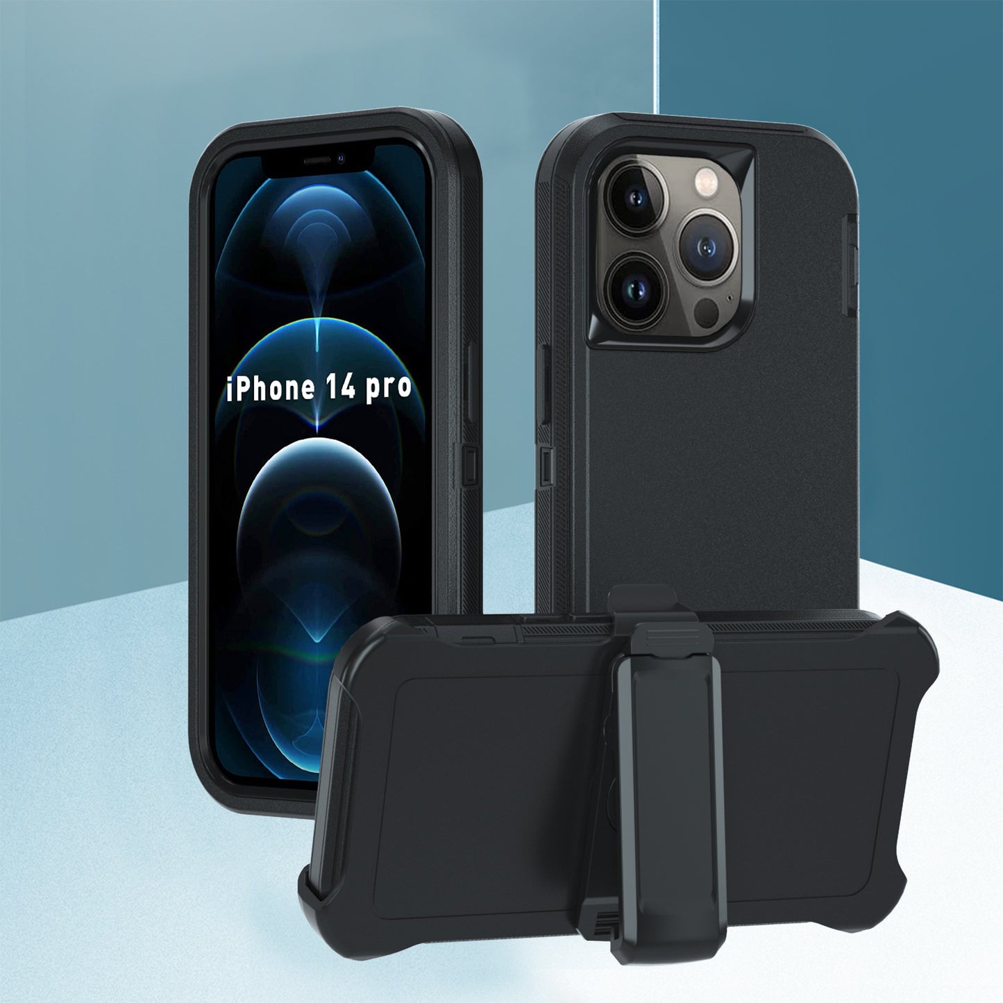 Multi-purpose Solid Color Four-in-one Mobile Phone Protective Case