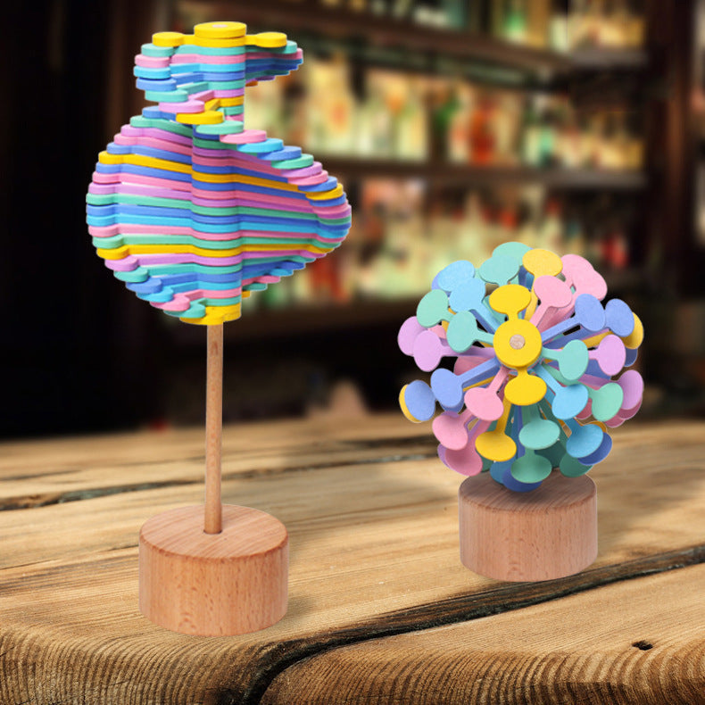 Lollipop Wooden Bar Rotating Toy