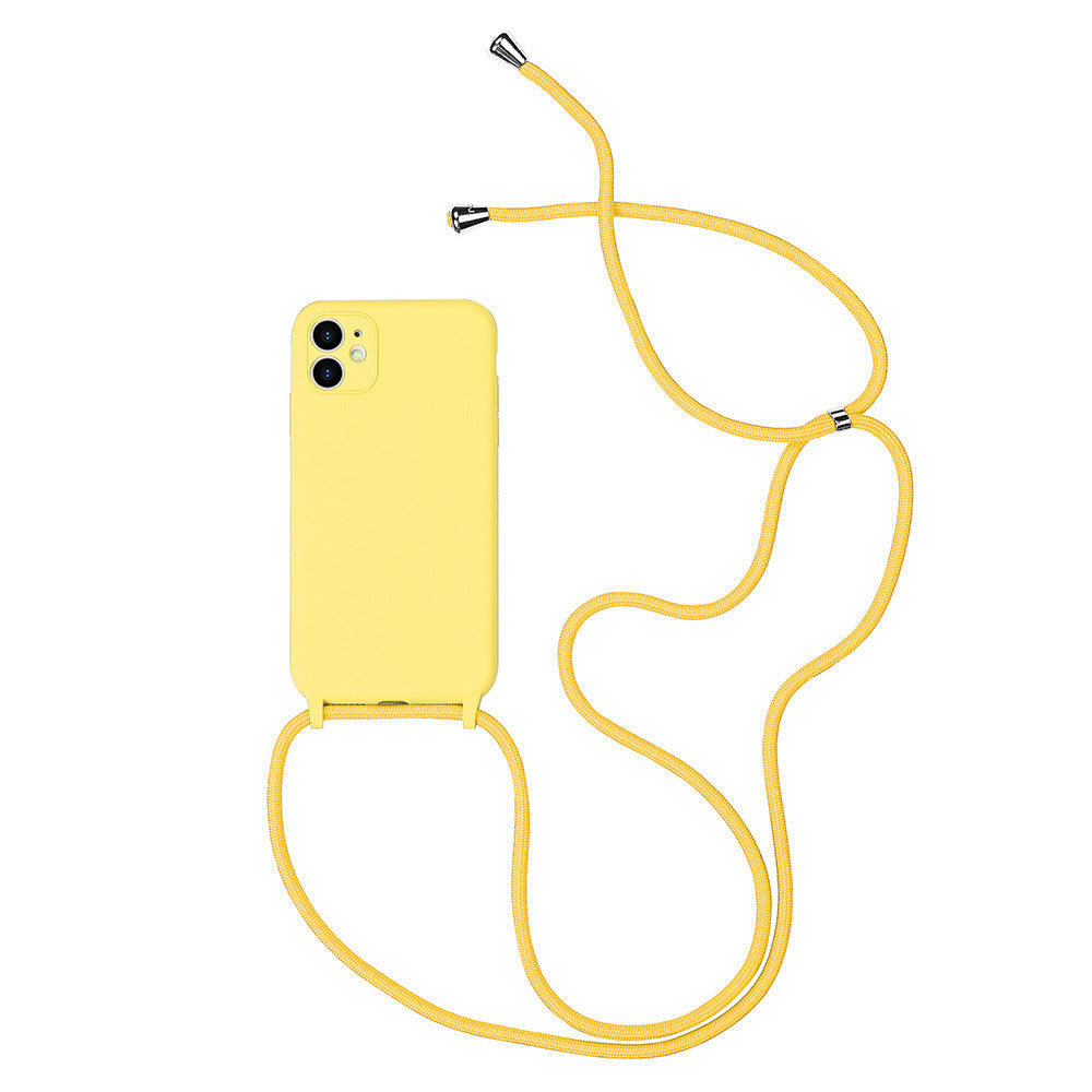 Crossbody Lanyard Can Carry Liquid Silicone All-inclusive Mobile Phone Case