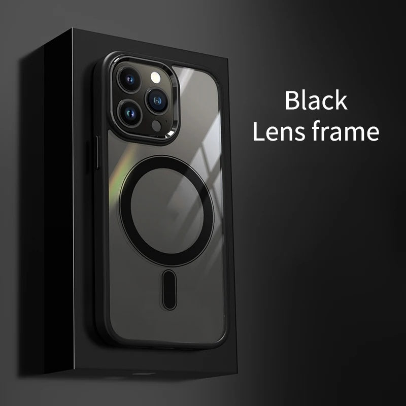 Magnetic Suction Shell Metal Lens Frame Drop-resistant
