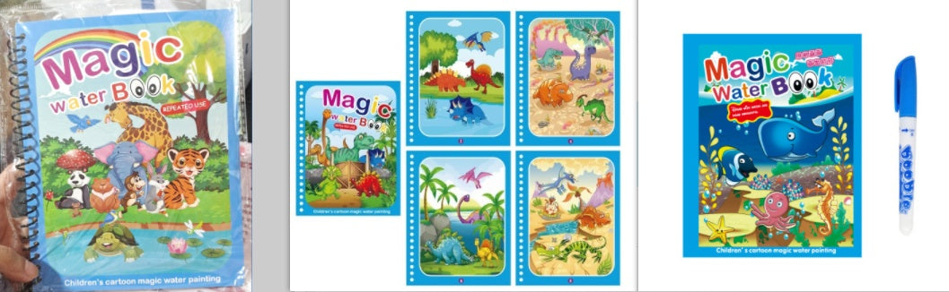 Children's Creative Magic Water Painting Book
