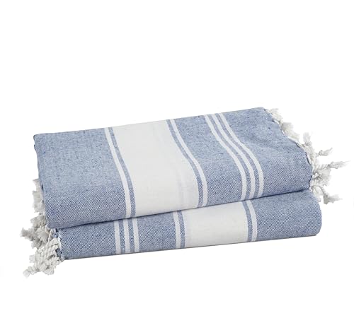 Lane Linen Beach Towels 6 Pack, 100% Cotton Oversized Beach Towel, Pre-Washed Large Beach Towel, Stylish Pool Towels For Adults, Quick Dry Beach Towel, Lightweight Travel Towel, 39"x71" - Multi Colors