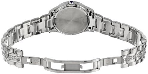 Bulova Crystal Quartz Women's Watch, Stainless Steel , Silver-Tone (Model: 96L116)