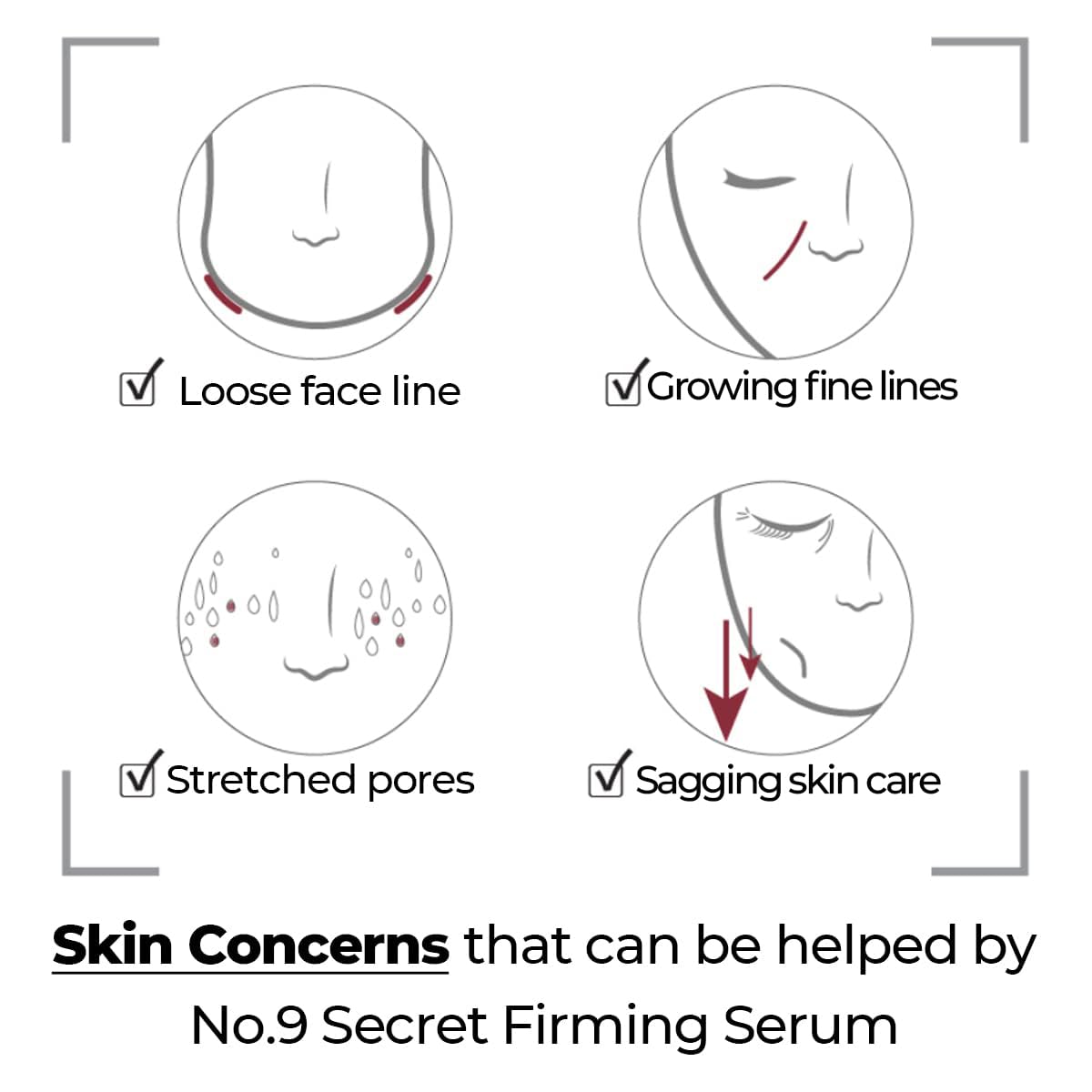 numbuzin No.9 Secret Firming Serum | Peptide, Wrinkle Care, Aging Skin, Niacinamide, Hyaluronic Acid | Korean Skin Care for Face, 1.69 fl oz / 50ml