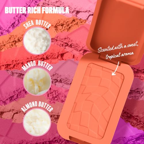 NYX Professional Makeup Buttermelt Blush, Buttery Soft Powder Blush, Up to 12 H Wear, Fade & Transfer Resistant, With Mango, Almond & Shea Butters, Shade: Getting Butta