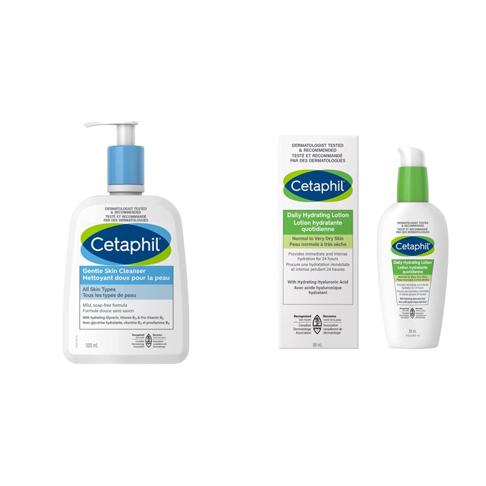 Cetaphil Gentle Skin Cleanser (500ml) + Cetaphil Extra Gentle Daily Scrub (178ml)