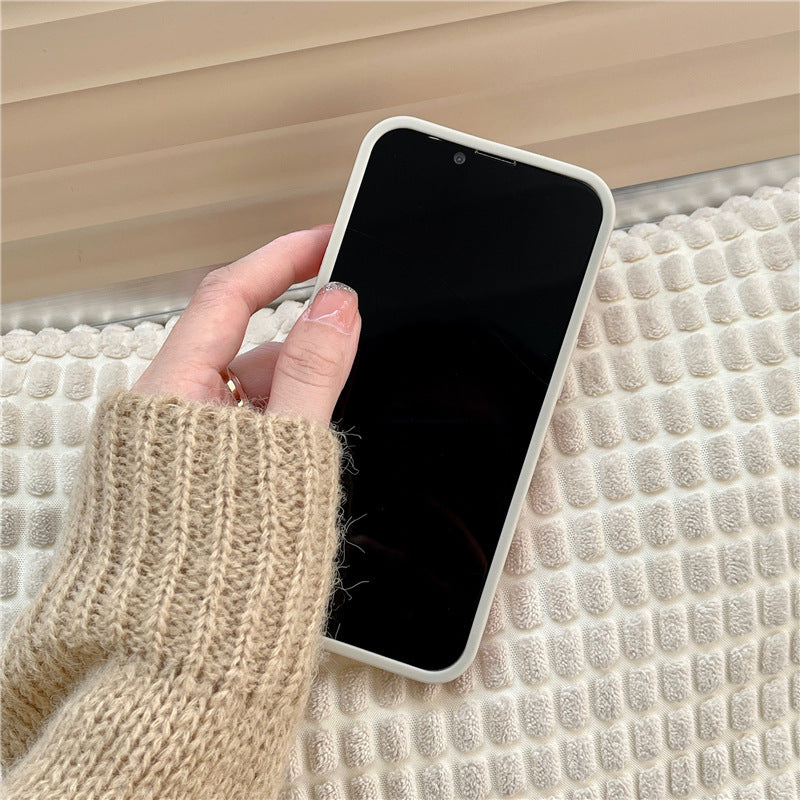 Creative Embroidered Tulip Silicone Phone Case