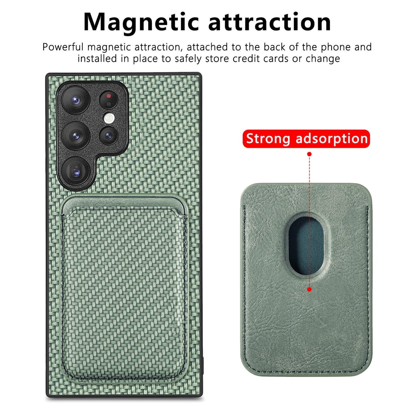 Magnetic Suction Card Pack S22P Fiber Stripe NOTE20 All-pack Protective Case