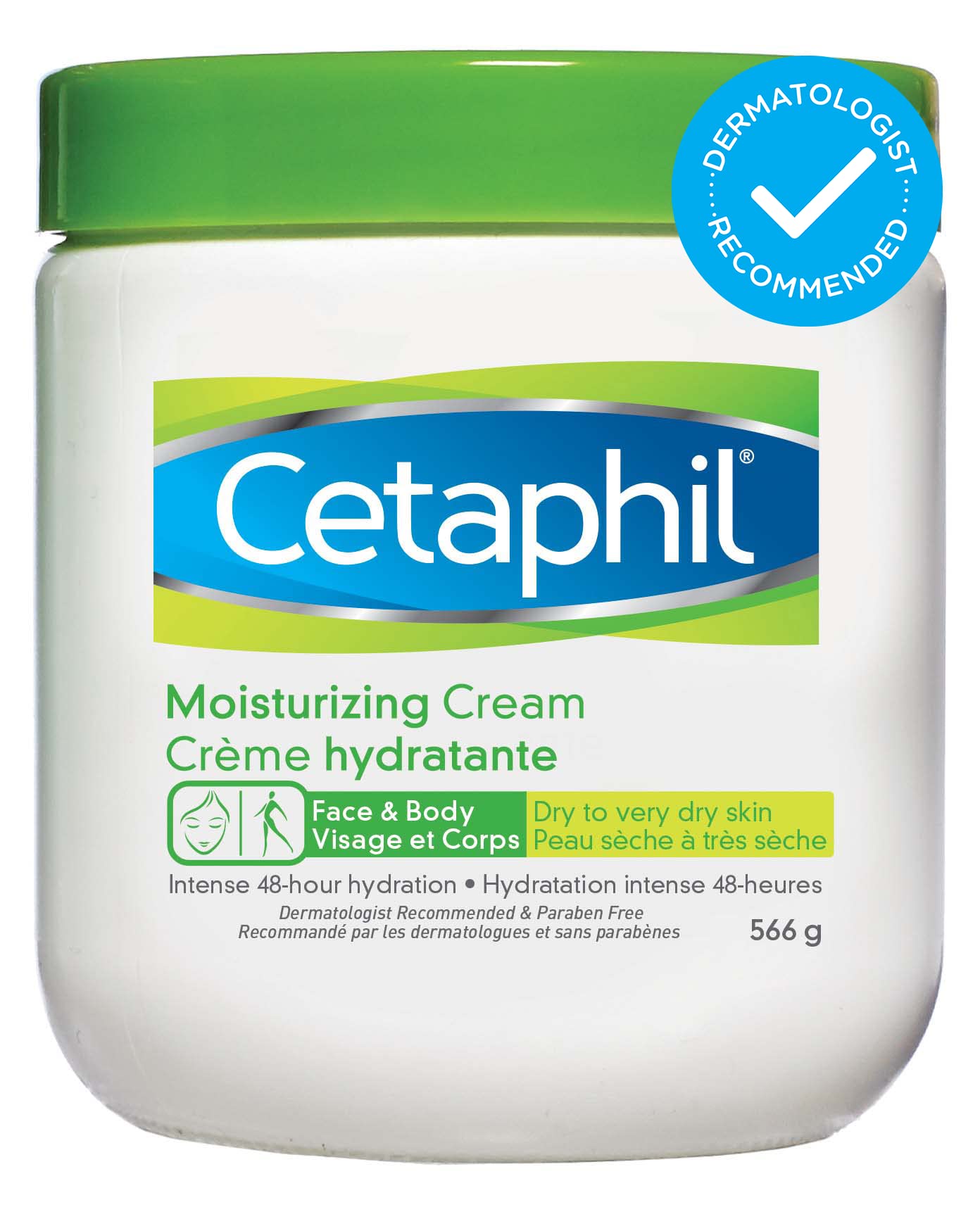 Cetaphil Moisturizing Cream with Sweet Almond Oil and Glycerin 566 g - 48hr Hydration for Dry To Very Dry and Sensitive Skin - Fragrance Free, Paraben Free - Dermatologist Recommended (Amazon Exclusive) Packaging may vary