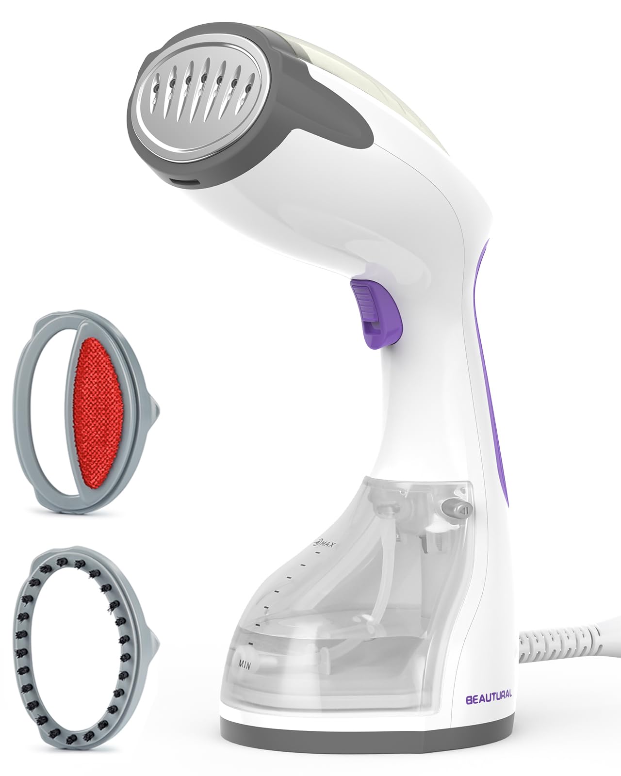 BEAUTURAL 1200-Watt Handheld Steamer for Clothes, 30-Second Heat-up, 8.79-Ounce Water Tank, Aqua