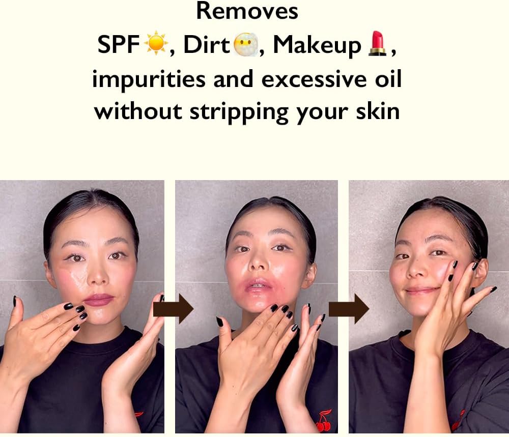 Haruharu Wonder Black Rice Moisture Deep Cleansing Oil 5.1 fl.oz / 150ml | Korean Facial Cleanser, Makeup Remover | Vegan, Cruelty Free | Jojoba Seed Oil, Macadamia Seed Oil