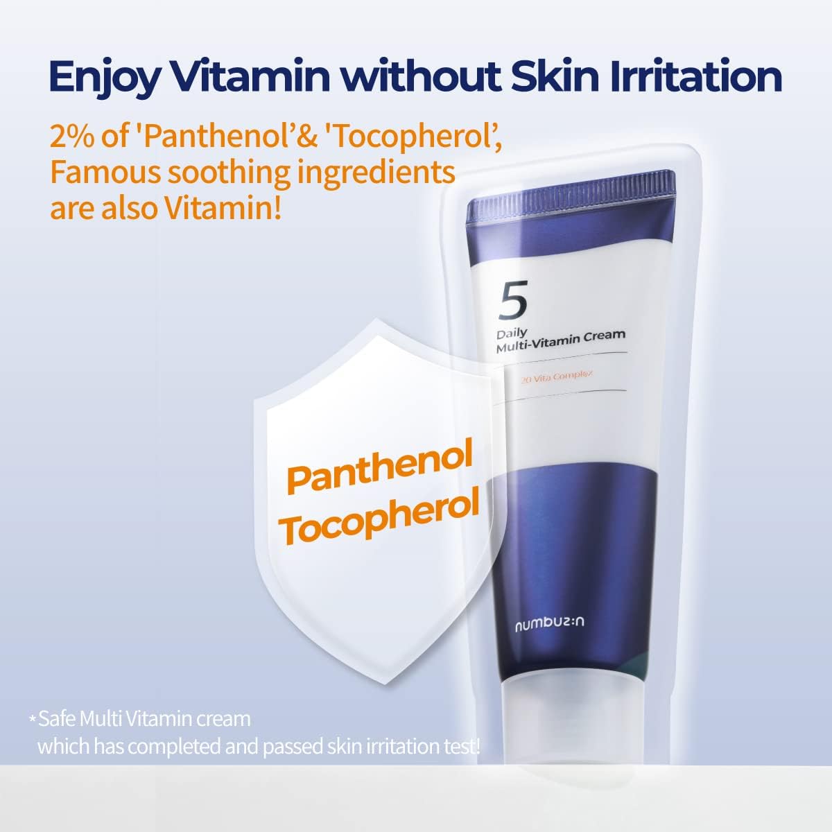 numbuzin No.5 Daily Multi-Vitamin Cream 60ml 2.02 Oz. | Vitamin C Non-Sticky Finish, Korean Skin Care for Face