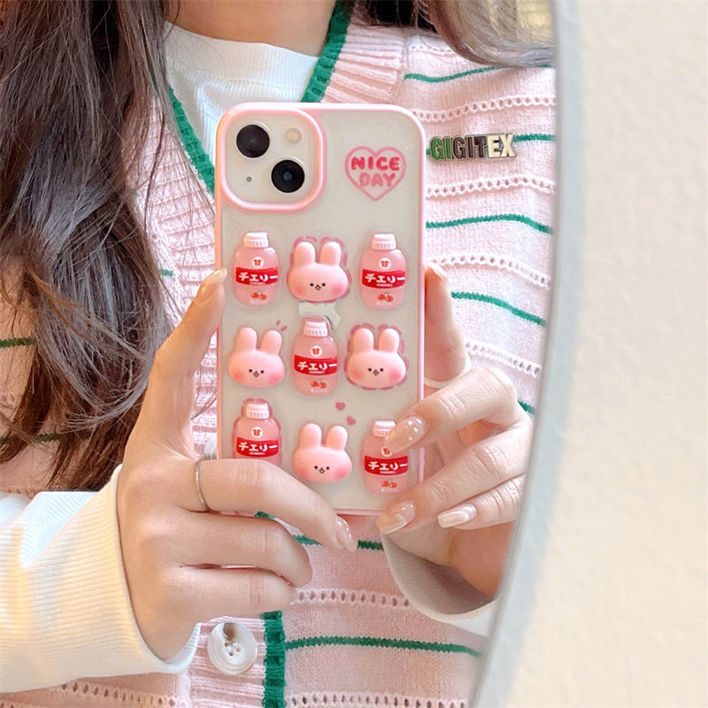 Bunny Rabbit Cute Mobile Phone Case Dripping Cartoon
