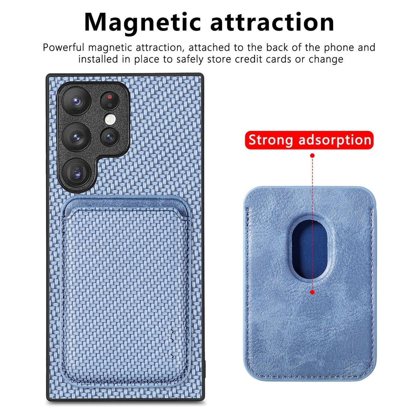Magnetic Suction Card Pack S22P Fiber Stripe NOTE20 All-pack Protective Case