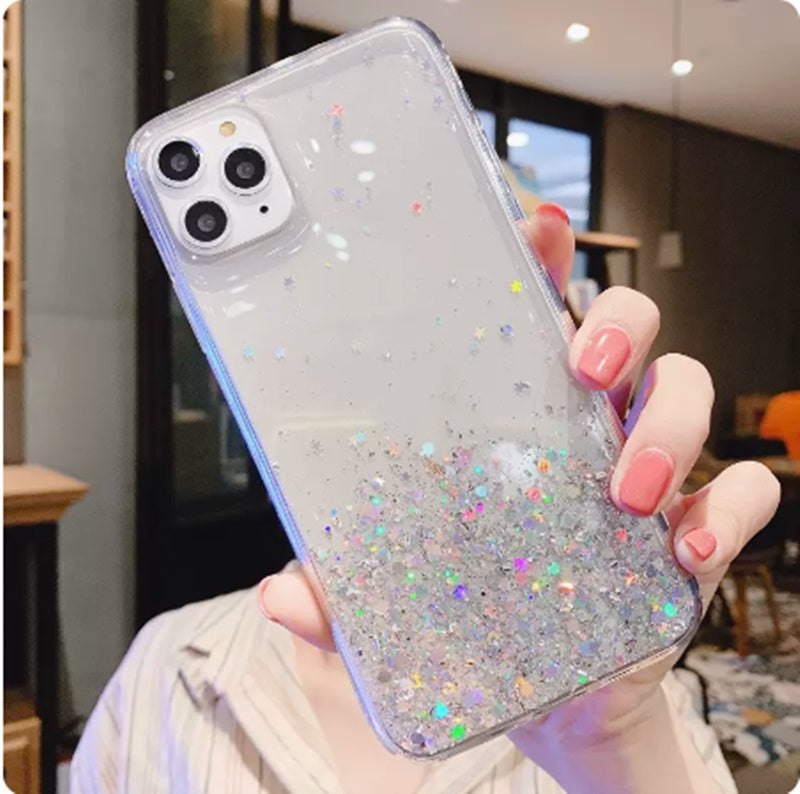 Applicable To Iphone 13 Mobile Phone Shell Cool Wind Dreamy Starry Sky 12proMAX Transparent Adhesive Drop