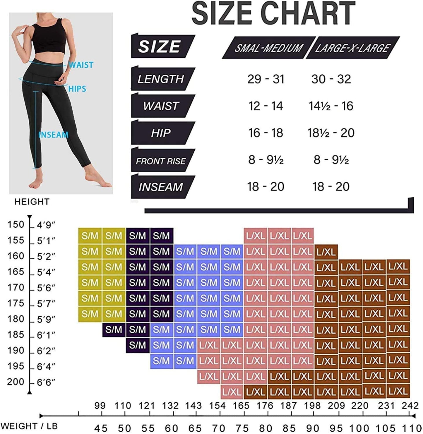 DHSO 3 Pack Leggings for Women, High Waist Tummy Control Yoga Pants Non See-Through Workout Running Tights