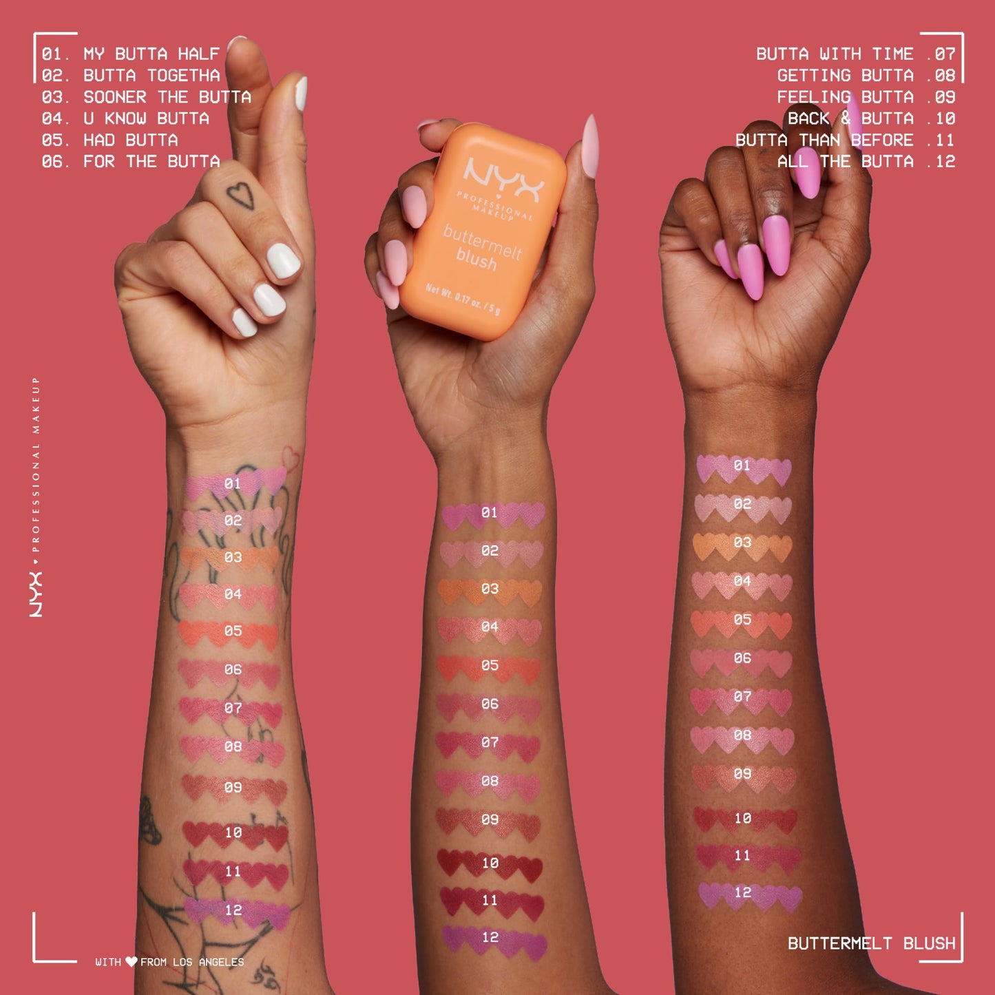 NYX Professional Makeup Buttermelt Blush, Buttery Soft Powder Blush, Up to 12 H Wear, Fade & Transfer Resistant, With Mango, Almond & Shea Butters, Shade: Getting Butta