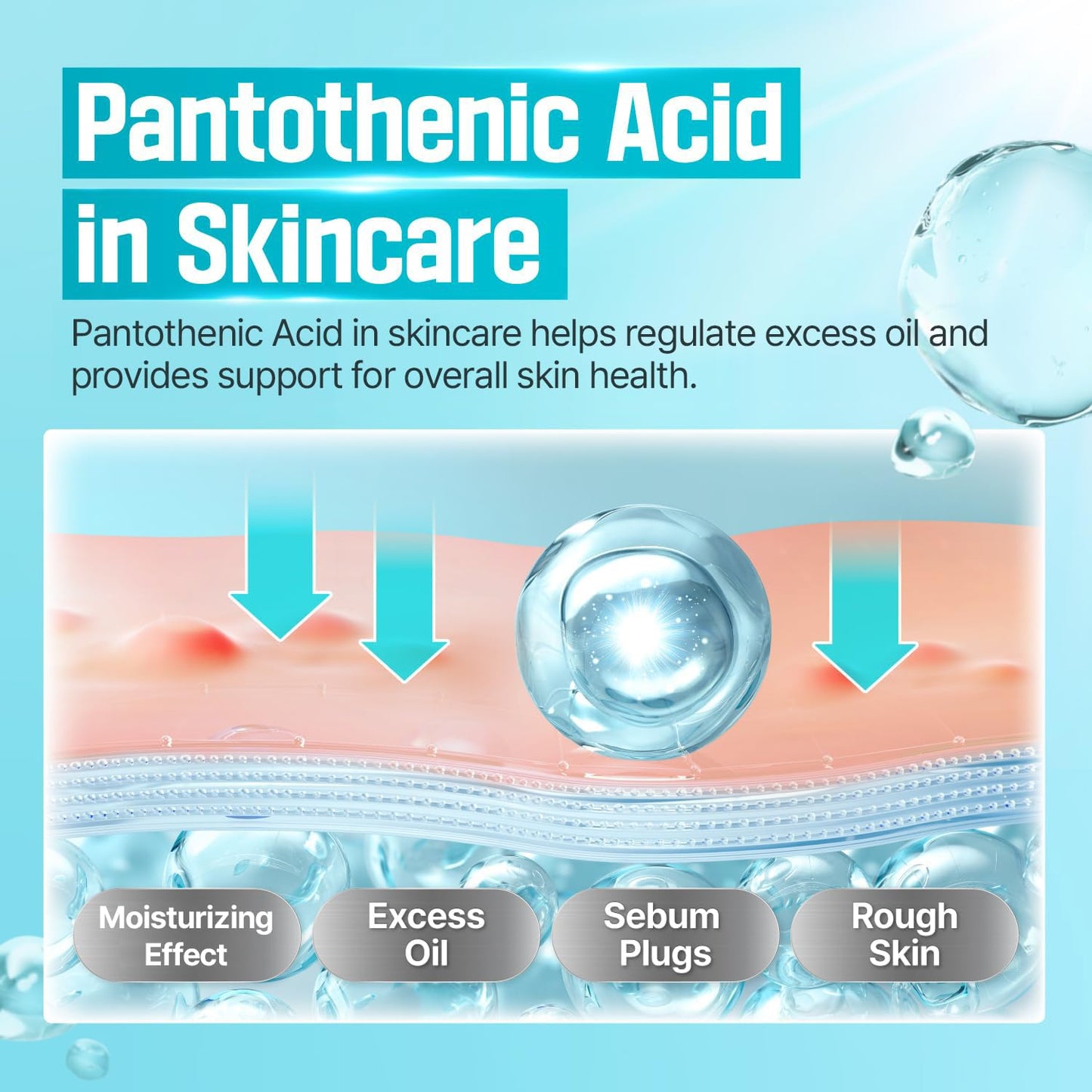 numbuzin No.1 Pantothenic B5 Active Soothing Serum | Lightweight Facial Serum, Excess Oil Control, Pantothenic Acid, Hydrating, Korean Skincare | 50ml, 1.69 fl oz