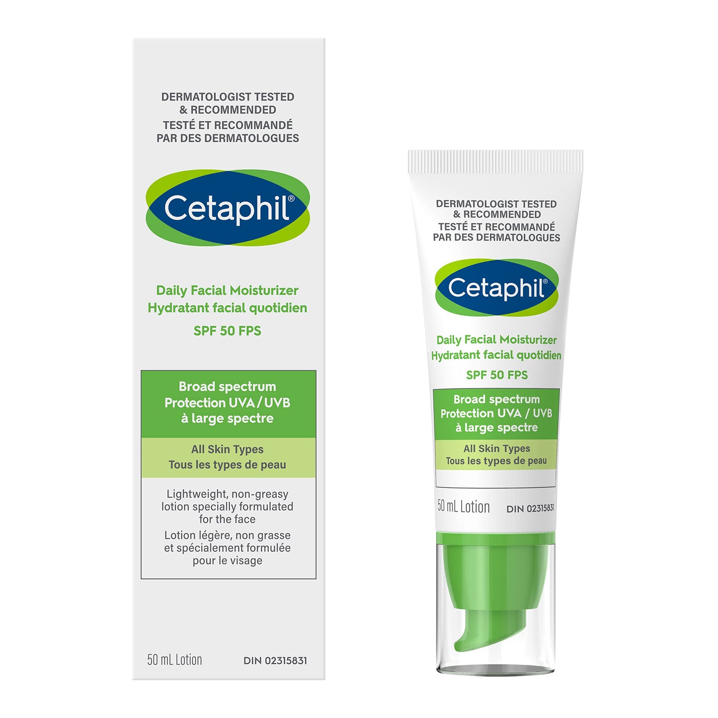Cetaphil Daily Facial Moisturizer SPF 15 | Lightweight Face Moisturizer with Broad Spectrum Protection | Oil, Fragrance and Paraben Free | Non-Comedogenic | Dermatologist Recommended | 120ml