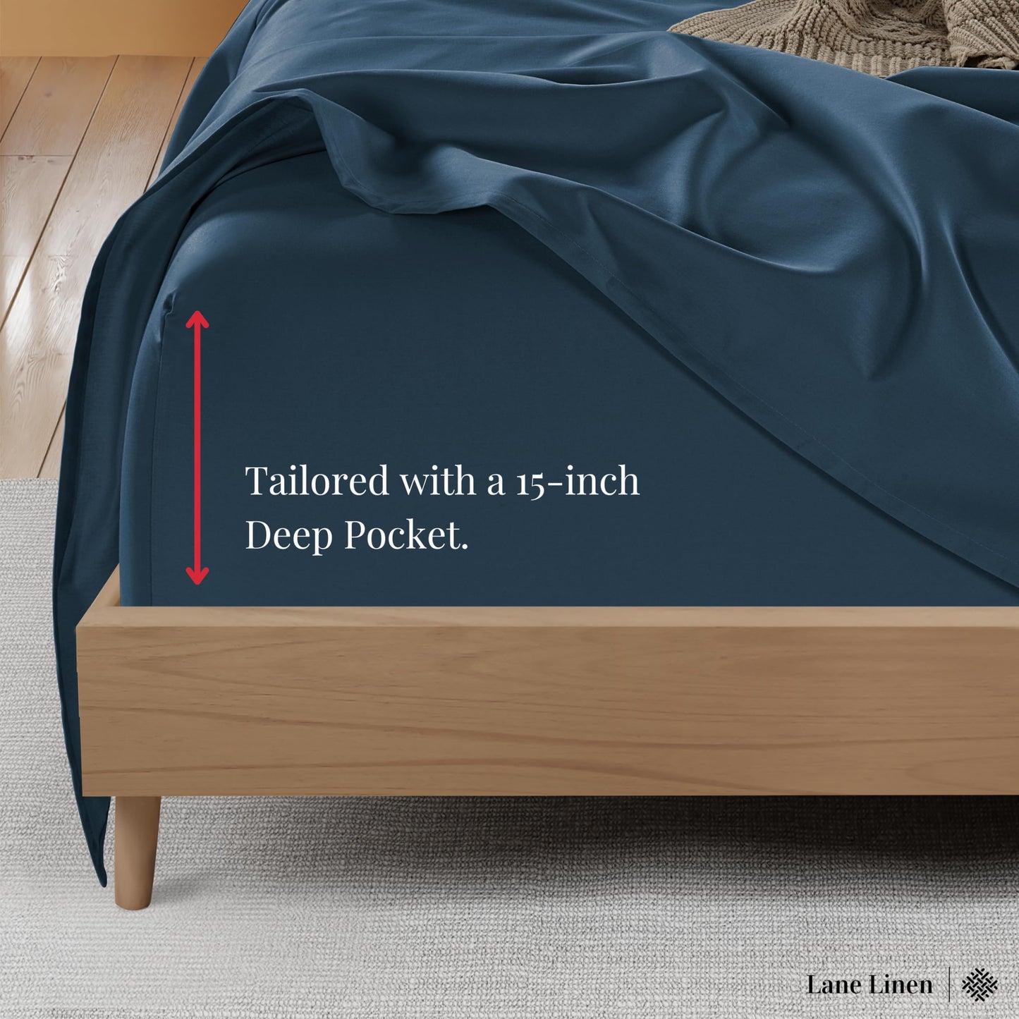 Queen Sheets Set, 4 Pc Queen Bed Sheets, 600 Thread Count 100% Long Staple Combed Cotton, Luxury Cotton Sheets for Queen Size Bed, Sheet & Pillowcase Sets, Deep Pocket Queen Sheets - Mineral