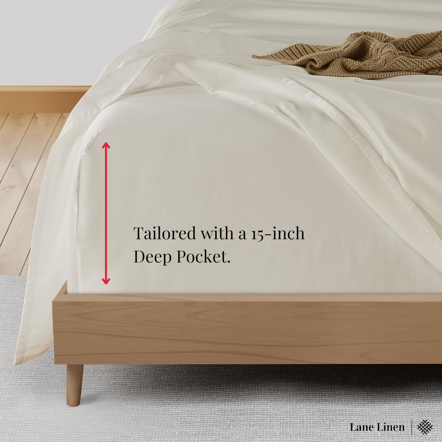 Queen Sheets Set, 4 Pc Queen Bed Sheets, 600 Thread Count 100% Long Staple Combed Cotton, Luxury Cotton Sheets for Queen Size Bed, Sheet & Pillowcase Sets, Deep Pocket Queen Sheets - Mineral