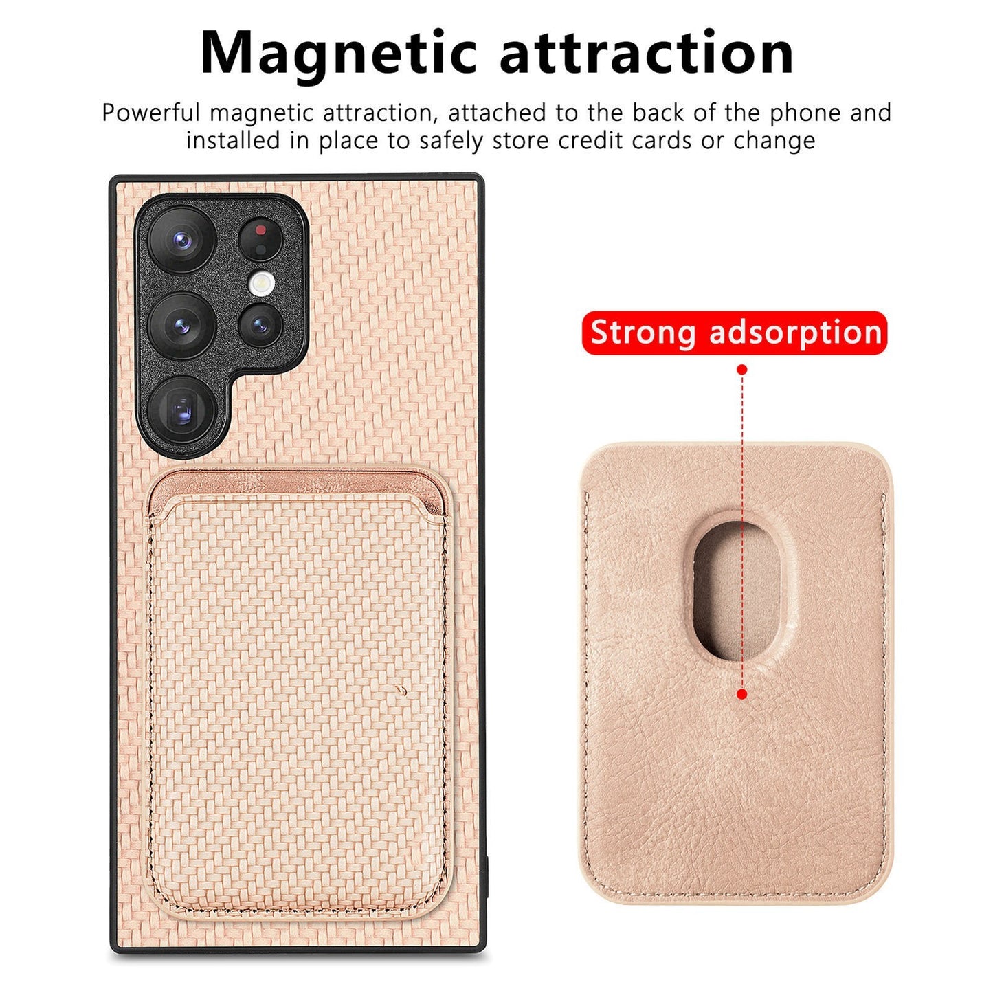 Magnetic Suction Card Pack S22P Fiber Stripe NOTE20 All-pack Protective Case