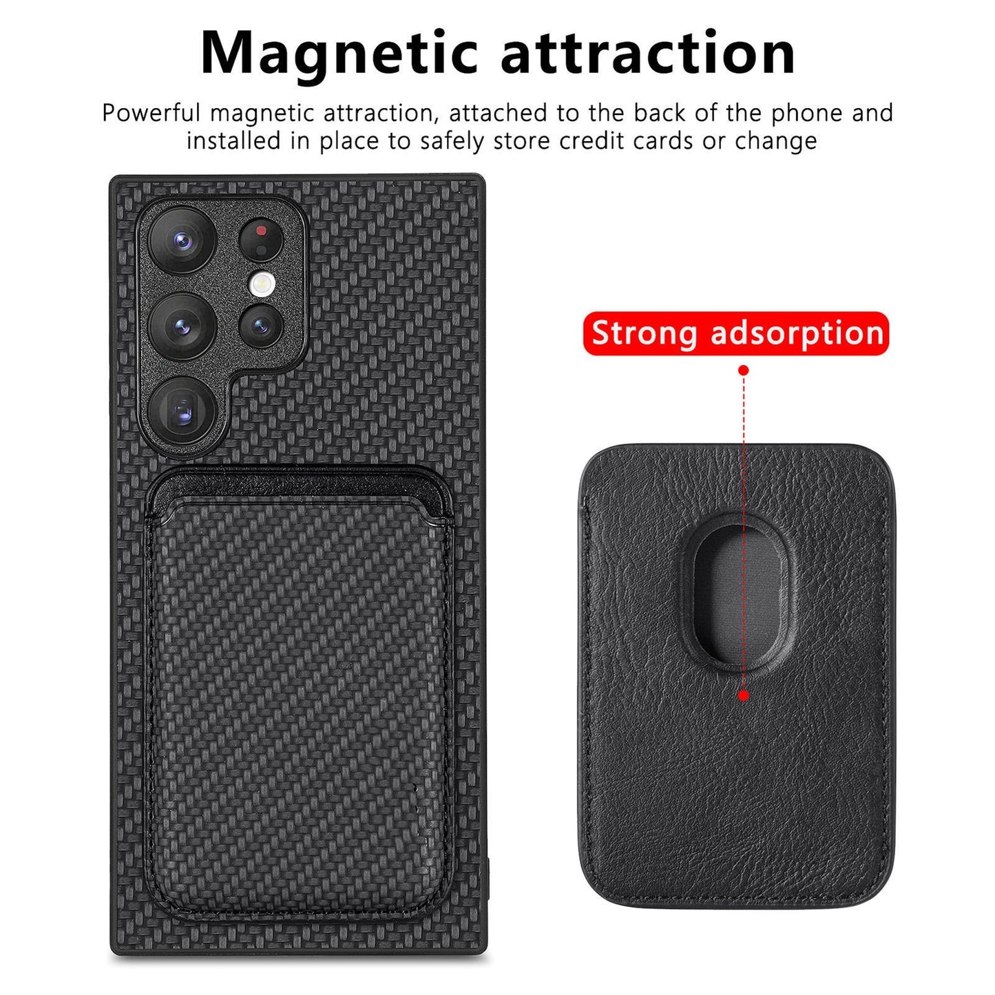 Magnetic Suction Card Pack S22P Fiber Stripe NOTE20 All-pack Protective Case