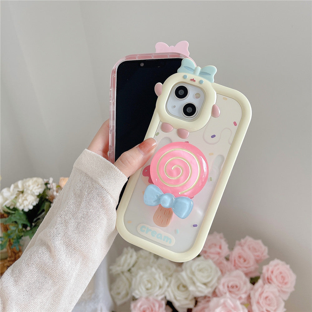 Ice Lolly Lollipop Transparent Cartoon Soft Phone Case