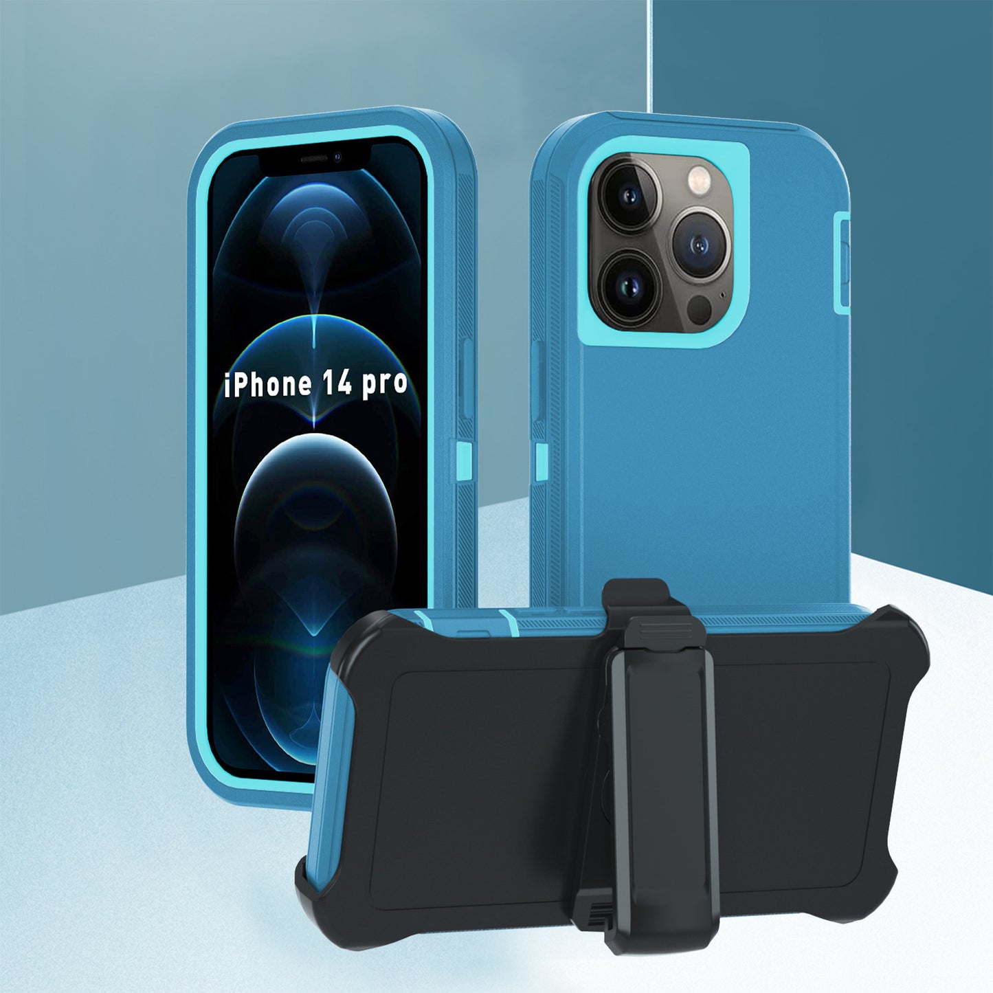 Multi-purpose Solid Color Four-in-one Mobile Phone Protective Case