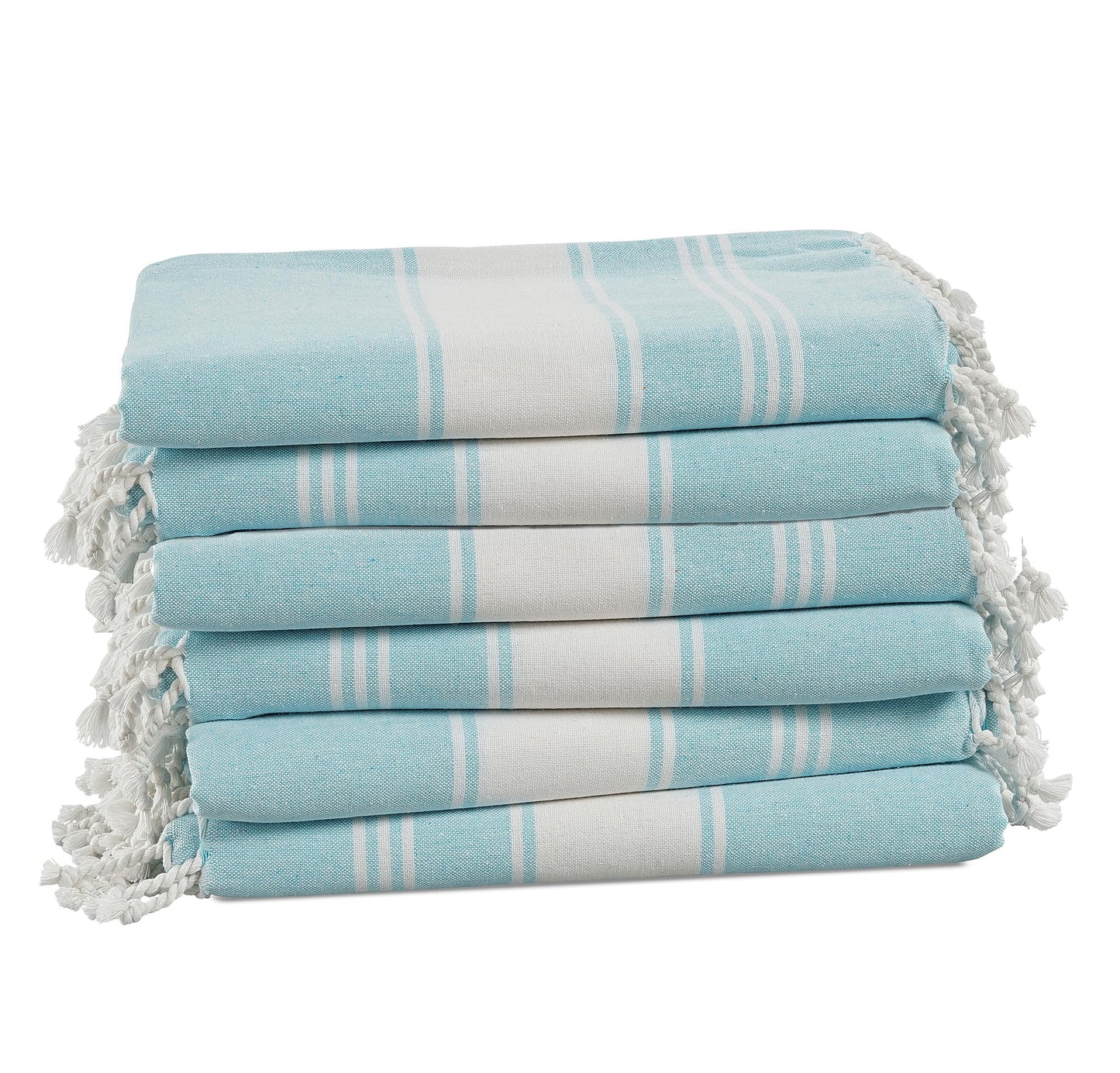 Lane Linen Beach Towels 6 Pack, 100% Cotton Oversized Beach Towel, Pre-Washed Large Beach Towel, Stylish Pool Towels For Adults, Quick Dry Beach Towel, Lightweight Travel Towel, 39"x71" - Multi Colors
