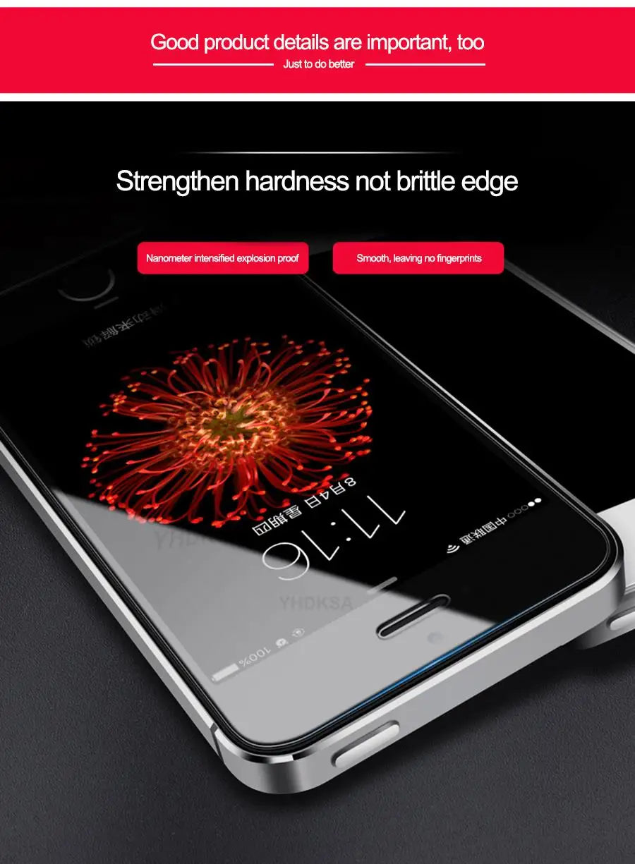 9H Tempered Glass For Apple iPhone 5 5S SE 6 7 8 Plus X XR Screen Protector iPhone 13 12 mini 11 Pro XS Max Protective Glas Film