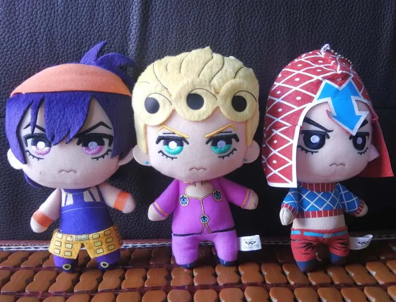 Jojoss Bizarre Adventure Golden Wind Plush Giorno Narancia Mista stuffed plush toy doll new
