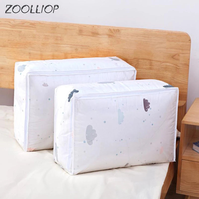 Fashion hot 2018 Household Items Storage Bags Organizer Clothes Quilt Finishing Dust Bag Quilts pouch Washable quilts bags 1