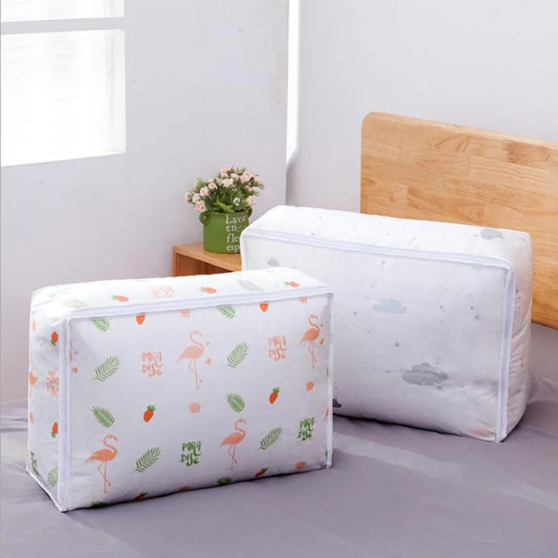 Fashion hot 2018 Household Items Storage Bags Organizer Clothes Quilt Finishing Dust Bag Quilts pouch Washable quilts bags 1