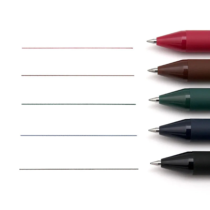 Kaco Cute Retractable Gel Pens Vintage Pen Extra Fine 0.5mm Kawaii Pen Stationery for Kids School Office Supplies