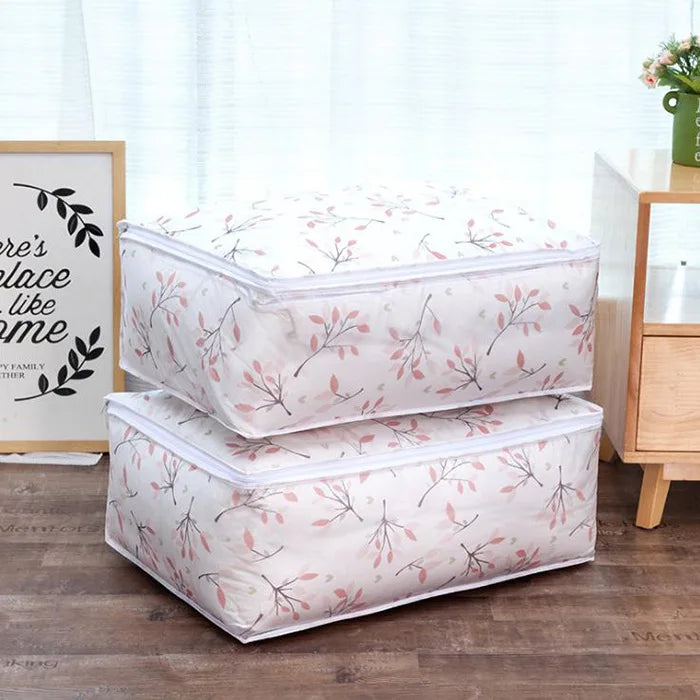 Fashion hot 2018 Household Items Storage Bags Organizer Clothes Quilt Finishing Dust Bag Quilts pouch Washable quilts bags 1