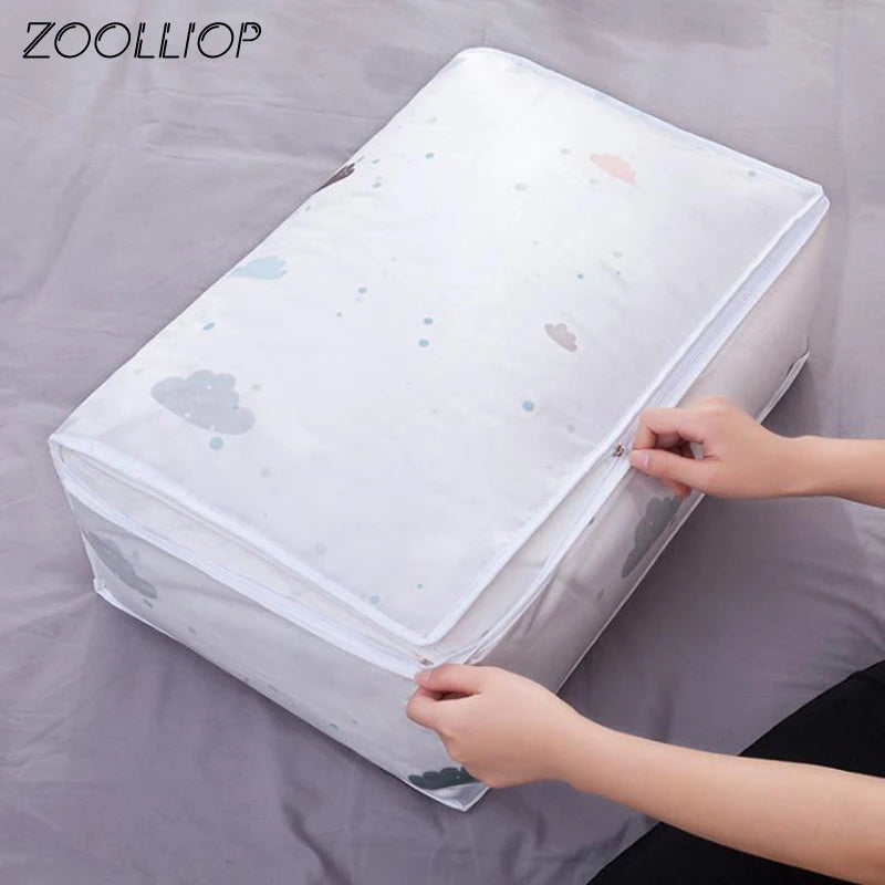 Fashion hot 2018 Household Items Storage Bags Organizer Clothes Quilt Finishing Dust Bag Quilts pouch Washable quilts bags 1