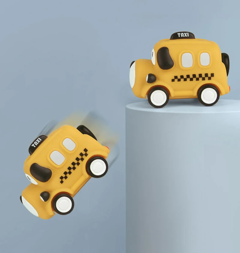 Mini Racing Car Kids Educational Toy Baby Car Toys Cars Soft & Sturdy Pull Back Car Toys For Children Boys Girl 1 2 3 4 5 Years